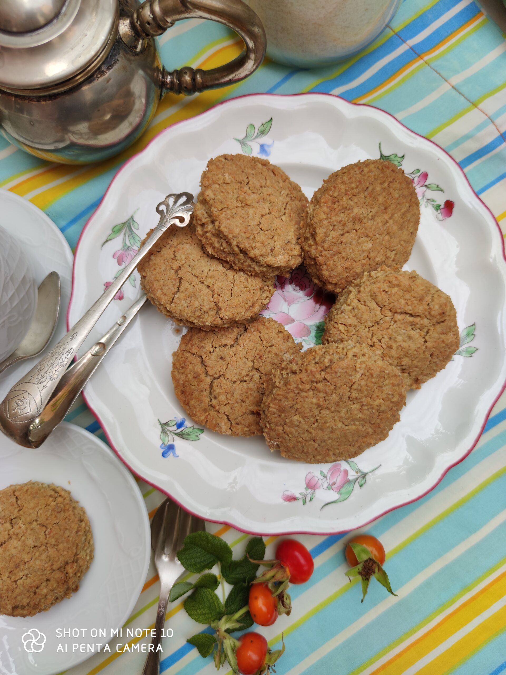 Imagen de galletas anzac de avena y coco saludables sin azúcar